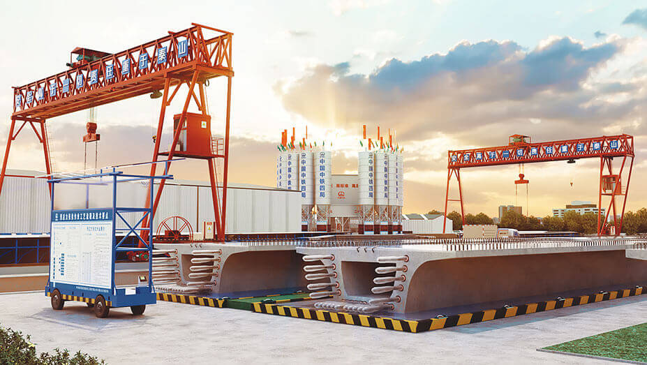 40.6米梁制梁廠制梁三維動畫案例-中國中鐵